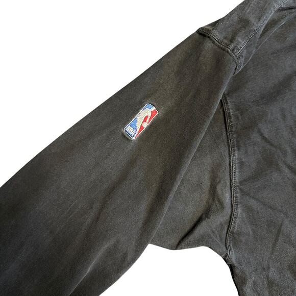 Vintage STARTER Chicago Bulls Long Sleeve Mock Neck T Shirt 90s Black SZ XL - Picture 3 of 11